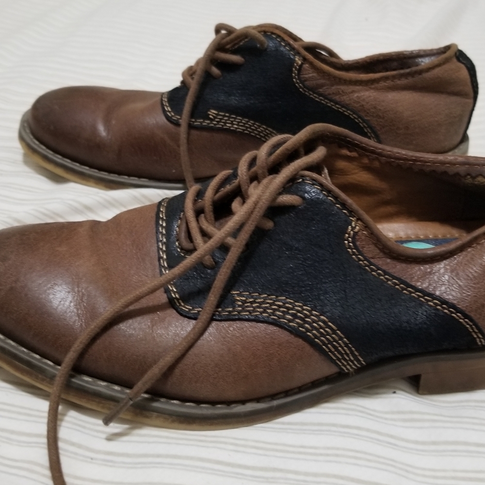 Calvin klein Brown blue dress shoes size 8.5